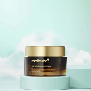 Medicube Deep Vita C Capsule Cream 55g | Brightening & Anti-Aging Vitamin C Moisturizer | Glowing Skin Care