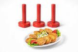 Kabab Maker Set of 3 Pcs 1 x Heart Shape - 1 x Round Shape - 1 x Hexagon