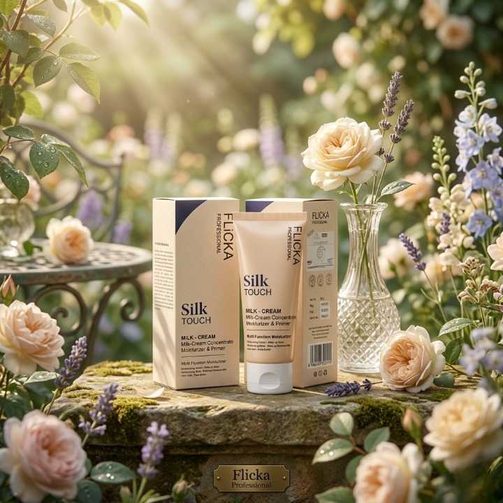 FLiCKA Silk Touch 3‑in‑1 Moisturizer & Primer | Hydrating, Lightweight, Long‑Lasting | Pore Minimizer | Sealed Pack 60gm